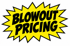 Bright Yellow Blowout Pricing Burst